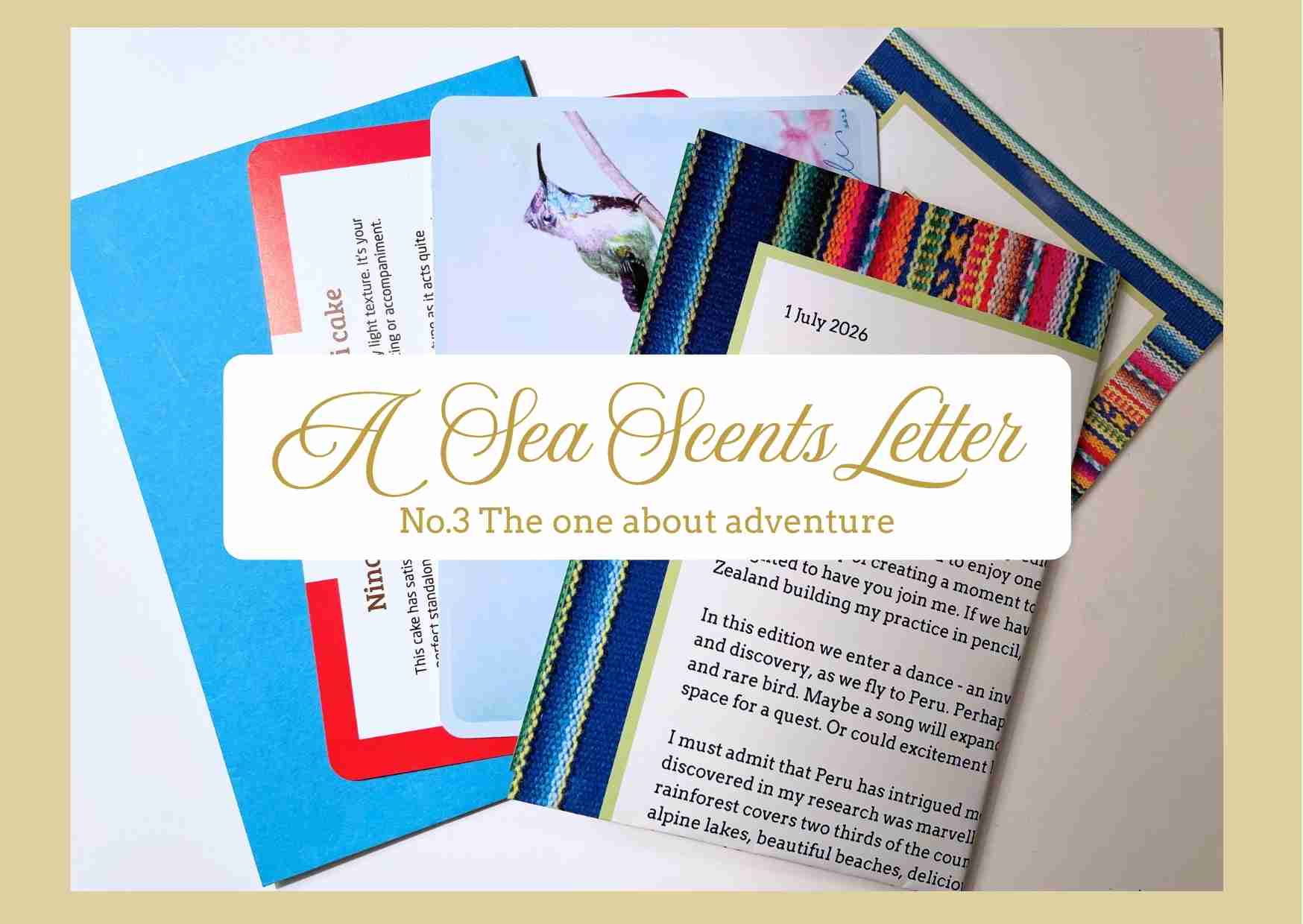 Sea Scents Letter Club - Subscribe to enjoy the regular letter pack experience at the special Club price. Giftable.