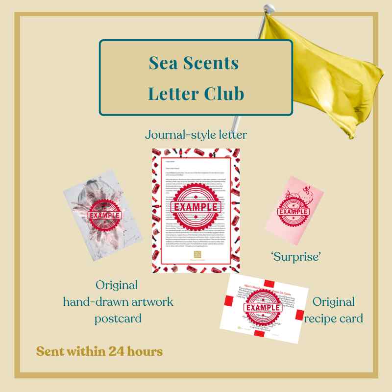 Sea Scents Letter Club - Subscribe to enjoy the regular letter pack experience at the special Club price. Giftable.
